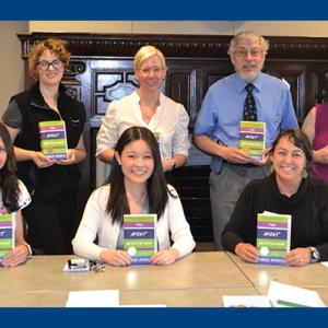 Front row, left to right: Jamie Botta, Wen-Chi Foo, MD, Karra Jones, MD, PhD. Back row, left to right: Emily Knutson, Sarah Bean, MD, David Howell, MD, PhD, Laura Hale, MD, PhD