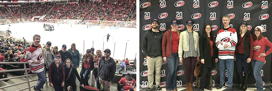 Residents at Hurricanes game