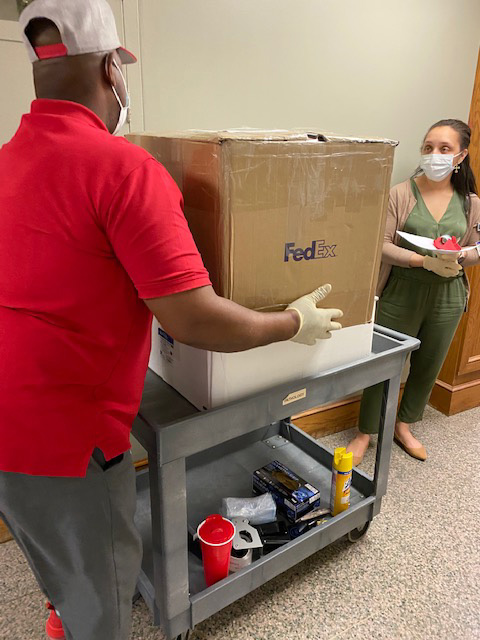 FedEx box PPE supplies