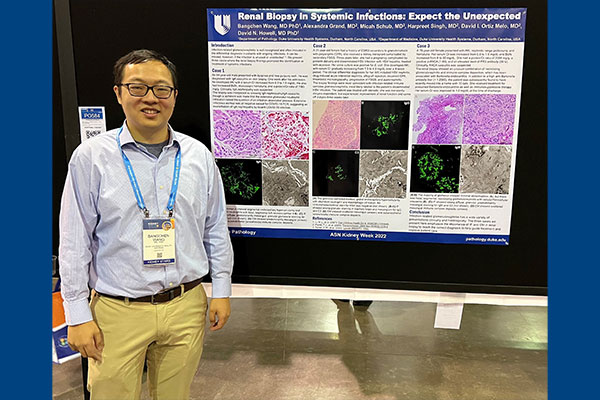 Bangchen Wang, MD, PhD, PGY-3 presenting his poster