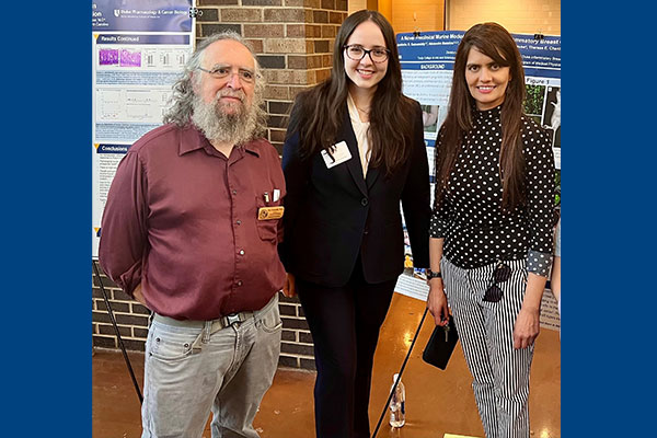 Left to Right: Ron Grunwald PhD (Biology), Ms. Bennion, Dr. Devi