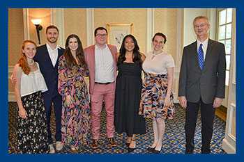 Dr. Cummings (far right) with graduating residents