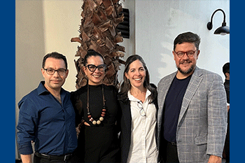 Left to right: Dr. Piña-Oviedo, Dr. Saeb-Lima, Dr. Moreno, and Dr. Laga Canales
