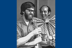 The late Keith Reimer, MD, PhD (left), with Jennings