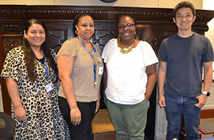 Left to right: Elda Acosta, Anitra Hatchett, Ebony Ambrose, MBA, Jung Wook Park, PhD