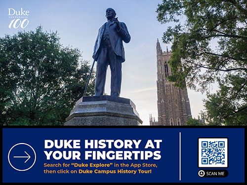 Duke History Walking Tour App Graphic