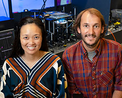 Carolyn Glass, MD, PhD,  (left) and Roarke Horstmeyer, PhD (right)