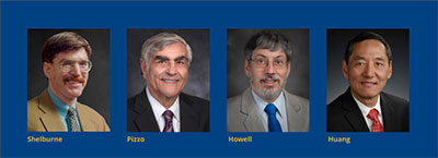 Four Chairmen: Drs. Shelburne, Pizzo, Howell, Huang