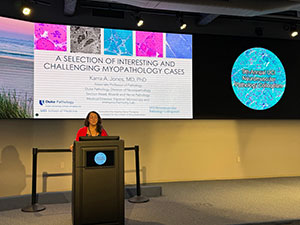 Dr. Karra Jones Delivers Talk at Neuromuscular Pathology Colloquium