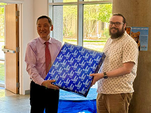 Dr. Jiaoti Huang (left) and Robert Marek (right)