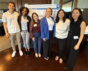 Left to right: Tyler Steppe, Asjah Wallace, Ivana Barraza, Lucy Driver, Vianna Martinez, Jennifer Liu