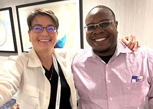 Andrea Deyrup, MD, PhD, (left) Marcel Castor, MD (right)