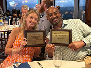 Jessica McMahon (left), and Robert Satterwhite (right)