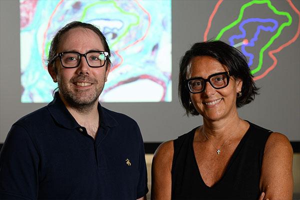 Kyle Lafata, PhD (left) and Laura Barisoni, MD (right)
