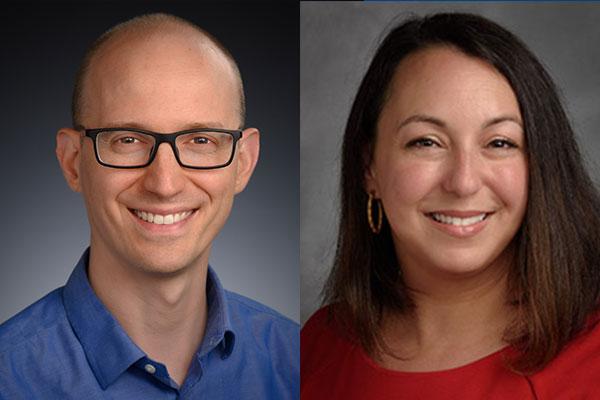 William Jeck, MD, PhD, (left) and Karra Jones, MD, PhD (right)