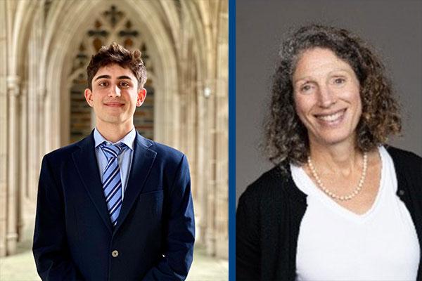 Deven Gupta (left), Dr. Beth Shaz (right)