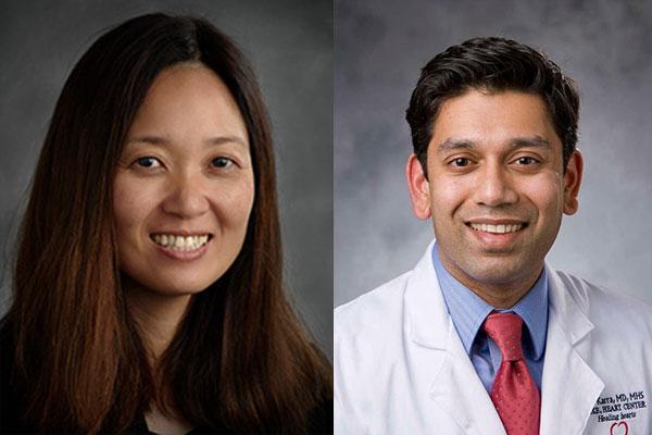 Dr. Carolyn Glass (left), and Dr. Ravi Karra (right)