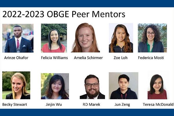 2022-2023 OBGE Peer Mentors Photos