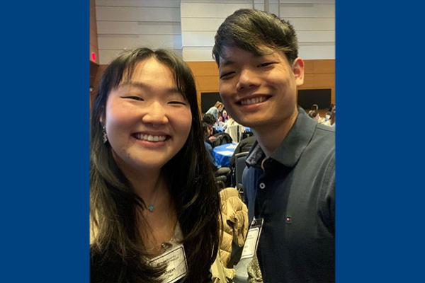Megan Zhao (left), and Peter Nam (right)