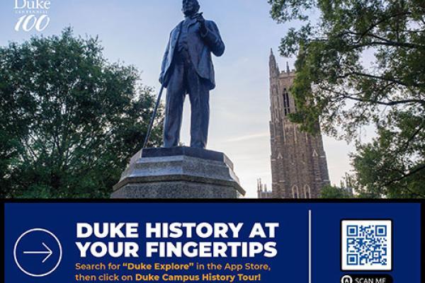 Duke History Walking Tour App Graphic