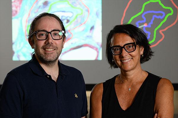 Kyle Lafata, PhD (left) and Laura Barisoni, MD (right)