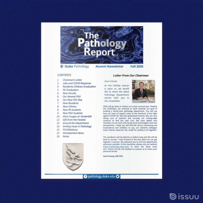 Pathology Report cover