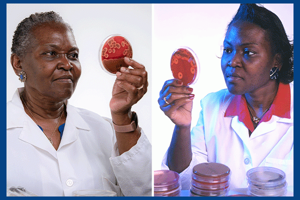 Myra Townes historical photo -then and now