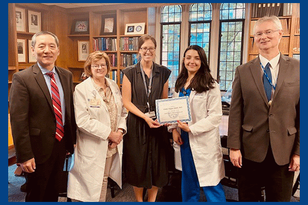 Left to right: Dr. Huang, Dr. Kuhn, Dr. Feeney, Dr. Teague Smith, Dr. Cummings