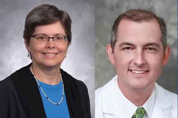 Laura Hale, MD, PhD (left), and Joseph Turek, MD, PhD (right)