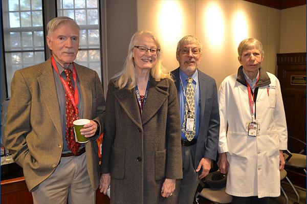 Left to right: Dr. John Shelburne, Pamela Vollmer, Dr. David Howell, Dr. Jane Gaede