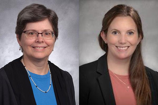 Laura Hale, MD, PhD, (left), Chelsea Landon, DVM, PhD (Right) 