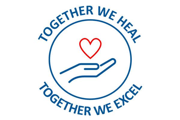 GME Week Graphic: Together we Heal, Together we excel