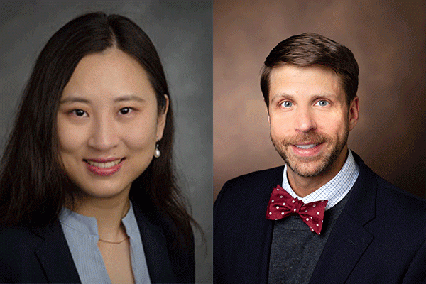 Dr. Ruhan Wei (left), and Dr. Joe Weincek (right)