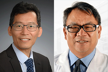 Dr. Hui-Kuan "Kevin"  Lin (left), Dr. Hong-yu Li (right)