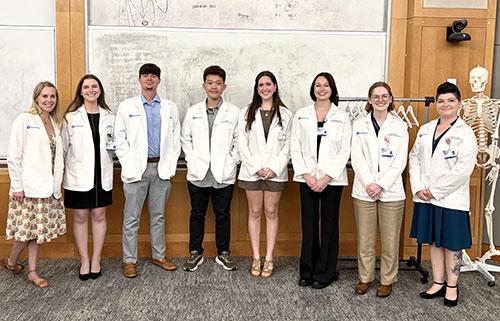 Left to right: Cori Hague, Julia Gielczynski, Andrew Shere, Huy Ho, Kate Miller, Gabby Ganci, Zoe Quiney and Jenn Lomas