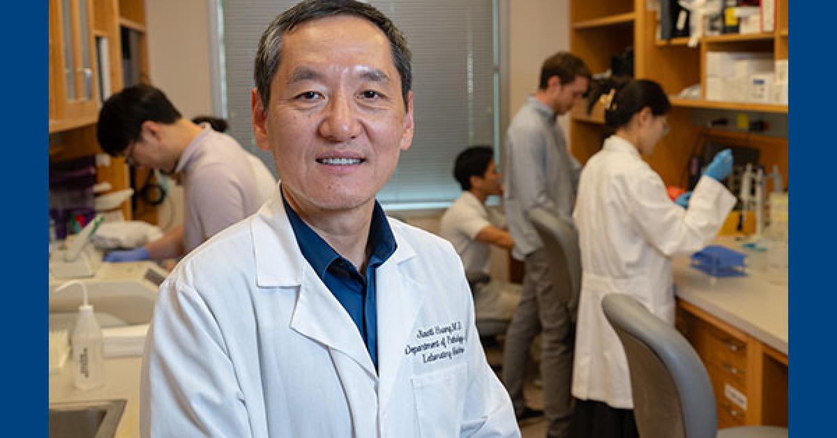 Dr. Jiaoti Huang Receives Atrium Health Award for Contributions to
