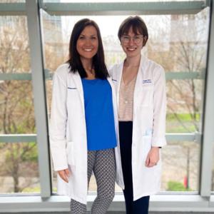 Chief residents Dr Megan Lee and Dr Kristen Logan