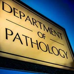 Department of Pathology sign