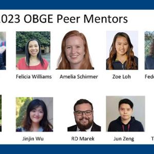2022-2023 OBGE Peer Mentors Photos