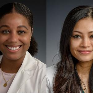 Aisha Cato, MHS, PA, (left) and Jusmita Saifullan, MD (right)