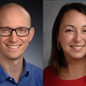 William Jeck, MD, PhD, (left) and Karra Jones, MD, PhD (right)