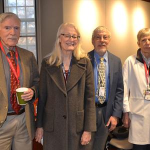 Left to right: Dr. John Shelburne, Pamela Vollmer, Dr. David Howell, Dr. Jane Gaede