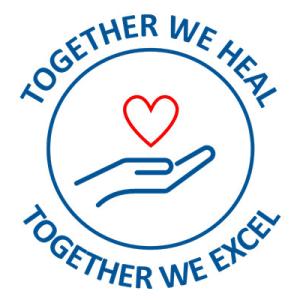 GME Week Graphic: Together we Heal, Together we excel