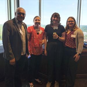 Left to right: Soman Abraham, PhD, Emma Steward, Rachael Reesman, Abby Parker